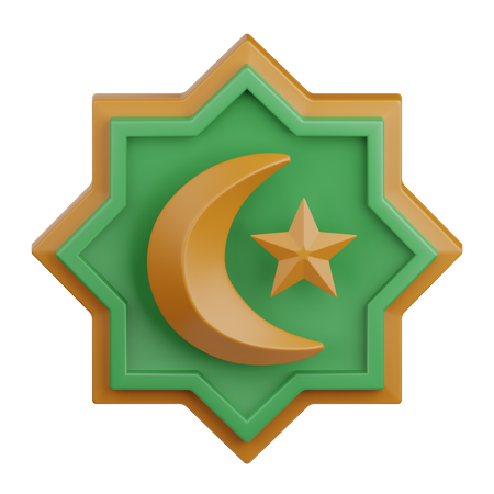 Symbole de l'islam  3D Icon