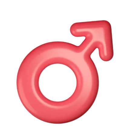 Symbole masculin  3D Icon