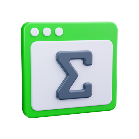 Symbole mathématique  3D Icon