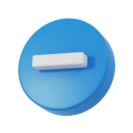 Symbole moins  3D Icon