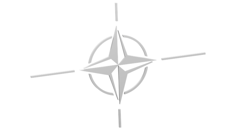 Symbole de l'otan  3D Illustration