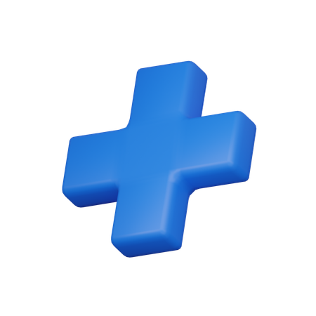 Plus symbol  3D Icon