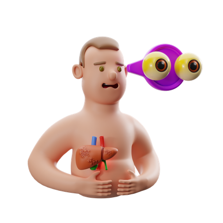 Symptoms of hepatitis  3D Icon