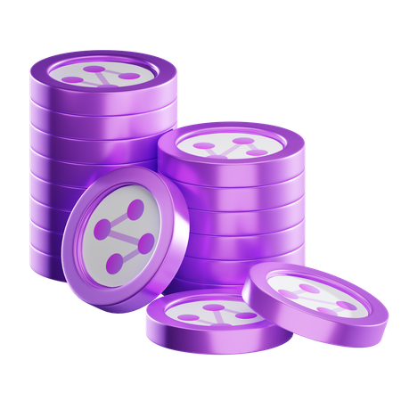 Syn Coin Stacks  3D Icon