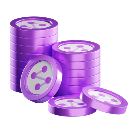 Syn Coin Stacks  3D Icon