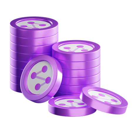 Syn Coin Stacks  3D Icon