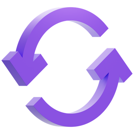 Sync  3D Icon