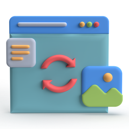 Sync  3D Icon