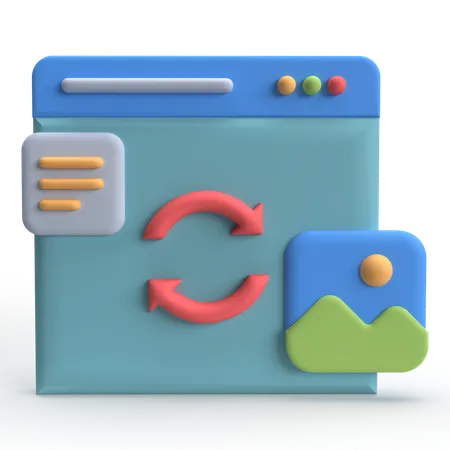 Sync  3D Icon