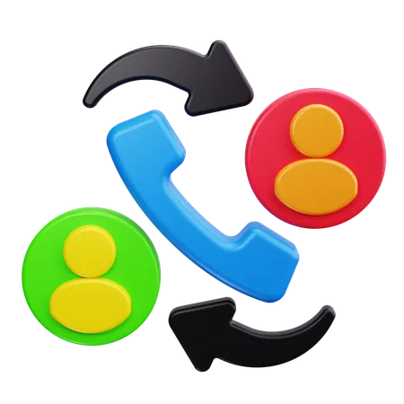 Sync Contacts  3D Icon