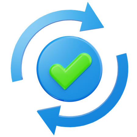 Sync Success  3D Icon