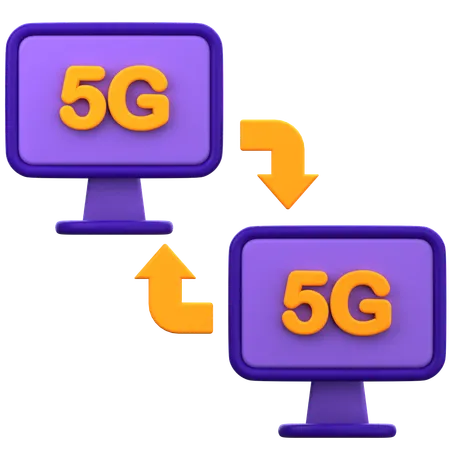 Synchronisation 5g  3D Icon