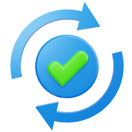 Synchronisation réussie  3D Icon