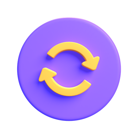 Synchronisieren  3D Icon