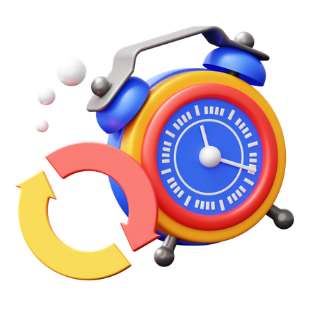 Zeit synchronisieren  3D Icon