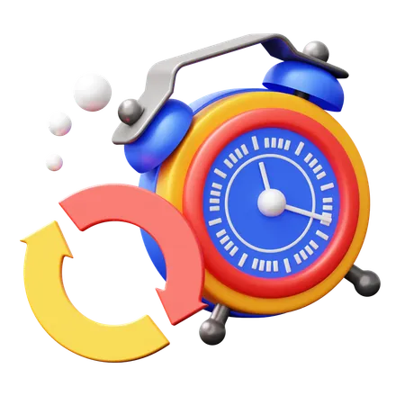 Zeit synchronisieren  3D Icon