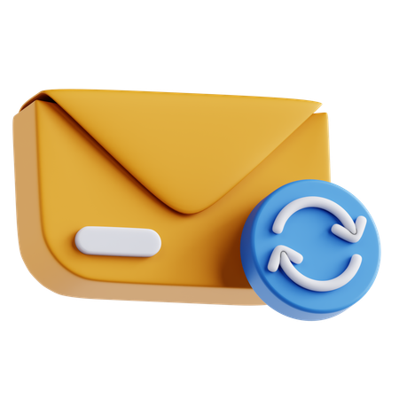 Synchronisierung  3D Icon