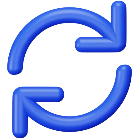 Synchronisieren  3D Icon