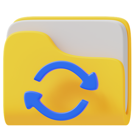 Ordner synchronisieren  3D Icon