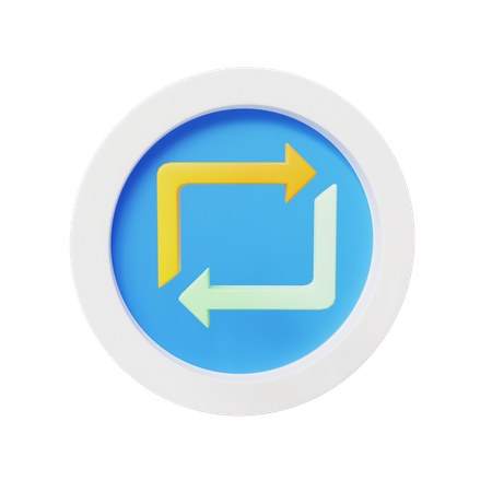 Synchronization  3D Icon