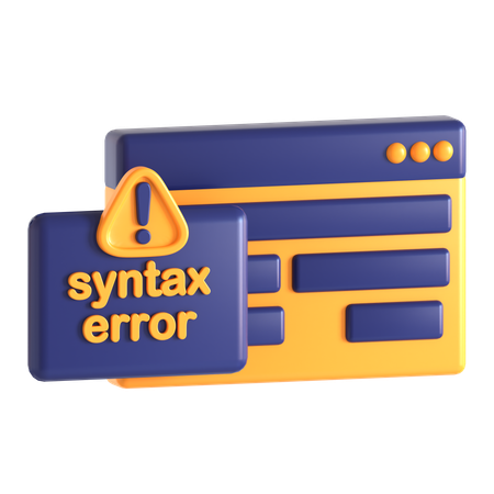 Syntax Error  3D Icon