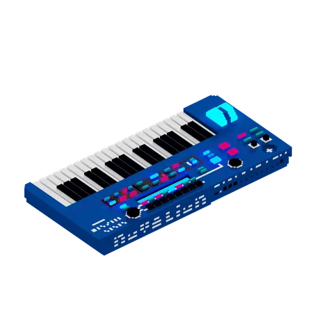 Synthesizer  3D Illustration