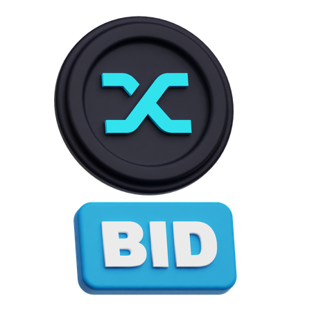 Synthetix Coin Bid  3D Icon