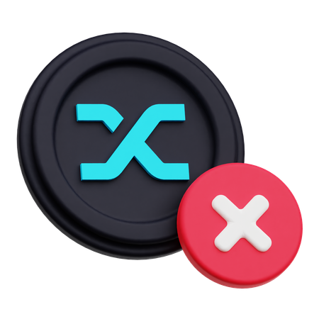 Synthetix Coin Cross  3D Icon