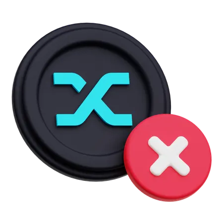 Synthetix Coin Cross  3D Icon
