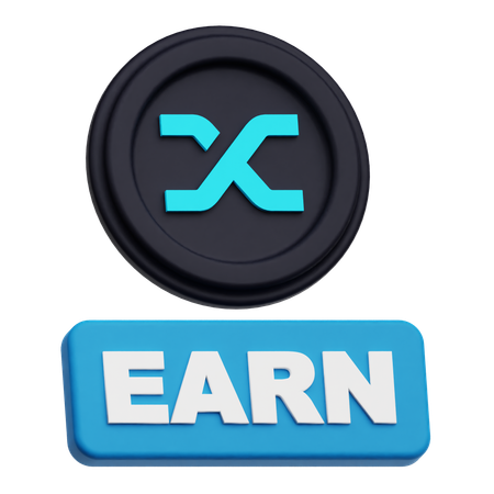 Synthetix Coin Earn  3D Icon