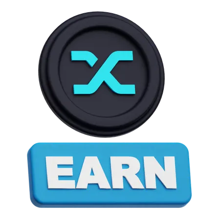 Synthetix Coin Earn  3D Icon