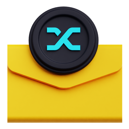 Synthetix Coin Mail  3D Icon