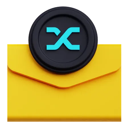 Synthetix Coin Mail  3D Icon