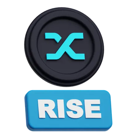 Synthetix Coin rise  3D Icon
