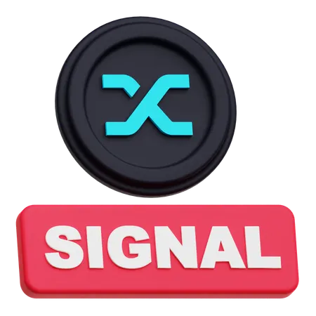 Synthetix Coin signal  3D Icon