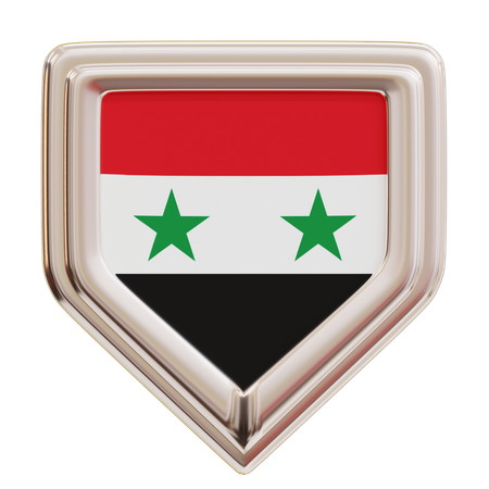 Syria Flag  3D Icon