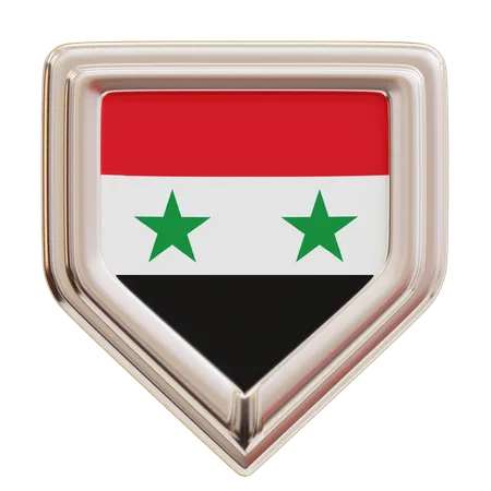 Syria Flag  3D Icon