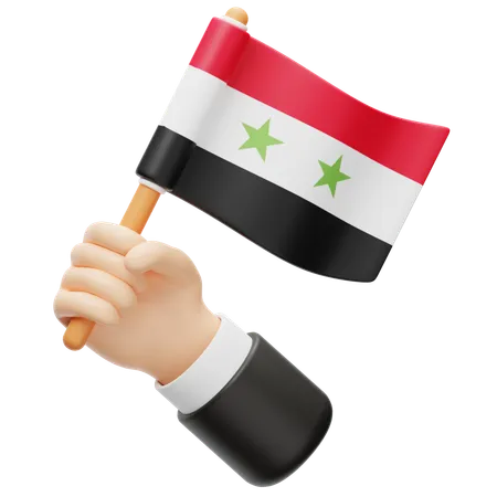 Syria Flag  3D Icon