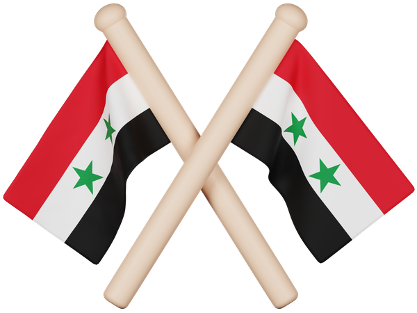 Syria Flag 3D Icon