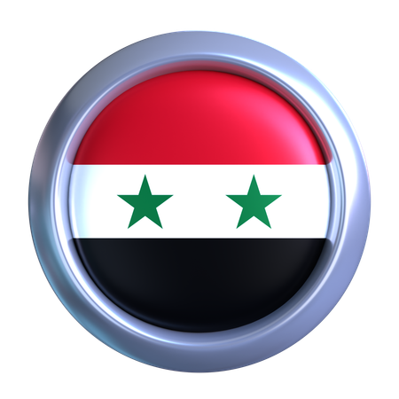 Syria Flag Emblem  3D Icon