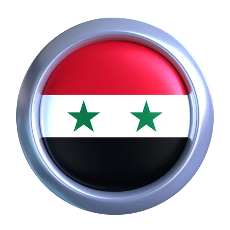 Syria Flag Emblem  3D Icon