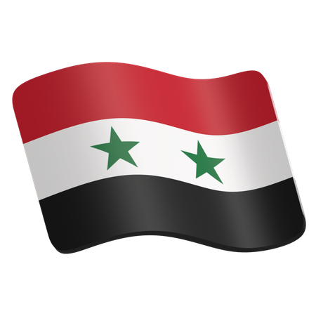 Syrien flagge  3D Icon