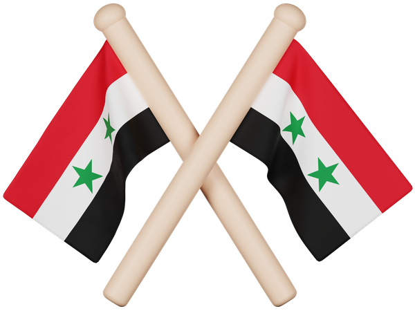 Syrien flagge  3D Icon