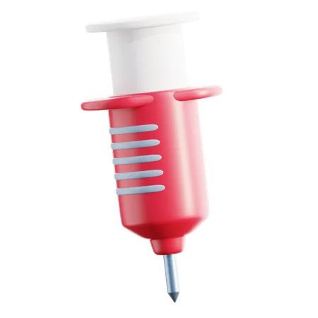 Syringe Medical 3 D Icon 3D Icon