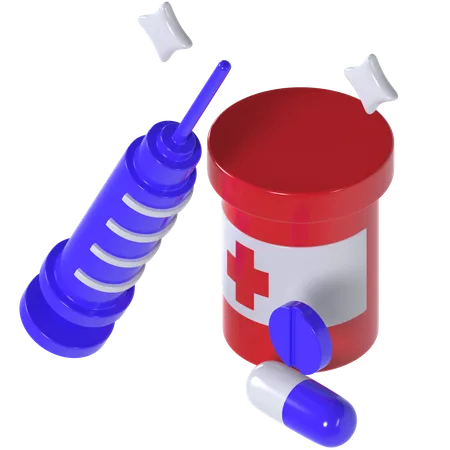 Syringe  3D Illustration