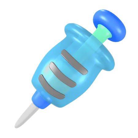 3 D Rendering Of Health And Pharmacy Medical Objects Cute Icon Syringe 3D Illustration