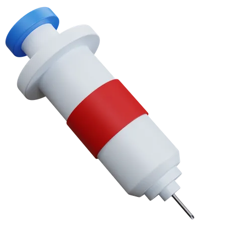 3 D Rendering Flying Syringe Isolated 3D Icon