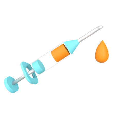 Syringe 3 D Illustration Rendering 3D Icon