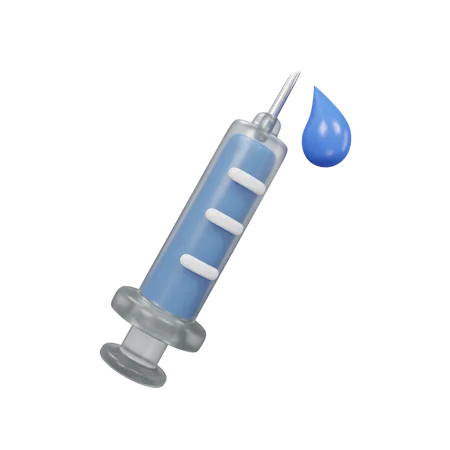 Syringe Icon 3 D Illustration Medical Assets 3D Icon