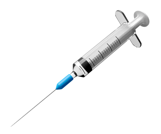 Syringe For Medical Equipment Isolated 3D Icon
